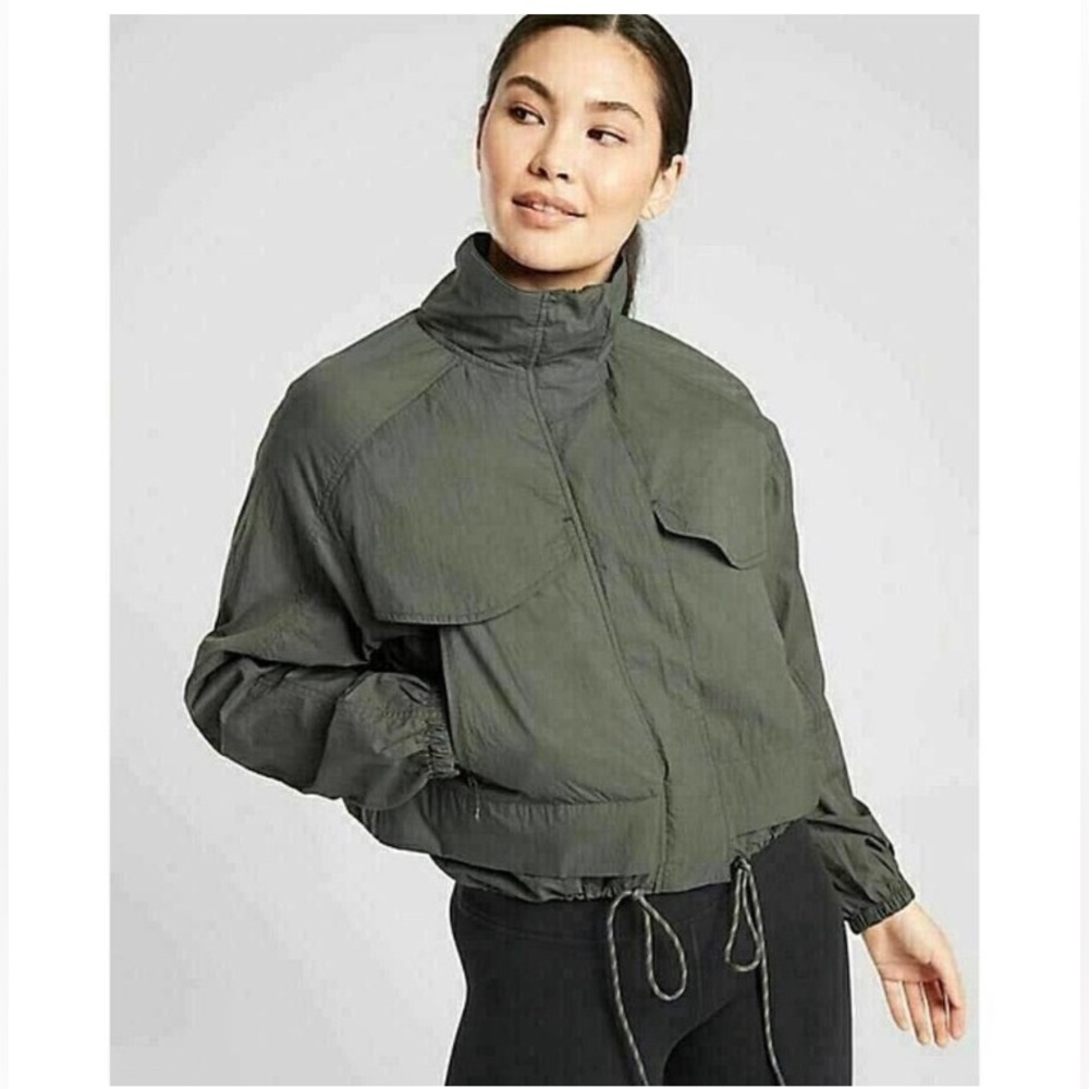Athleta canopy parachute cropped jacket